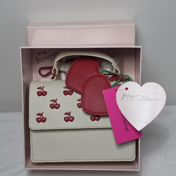 Betsey Johnson Handbags - Betsey Johnson Cherry Crossbody & Cherry Bag Charm